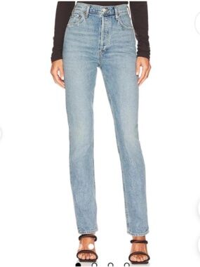 Agolde jeans freya 24 high rise slim jargon